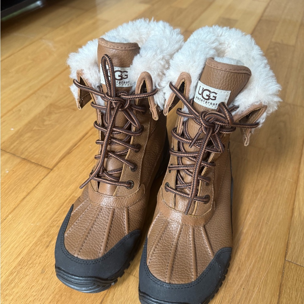 UGG Brown and Black Winter Boots